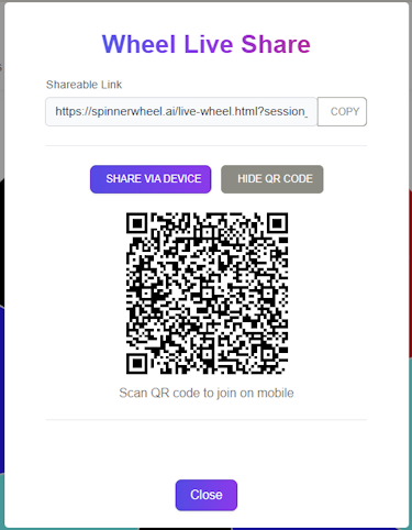 QR code displayed for scanning.